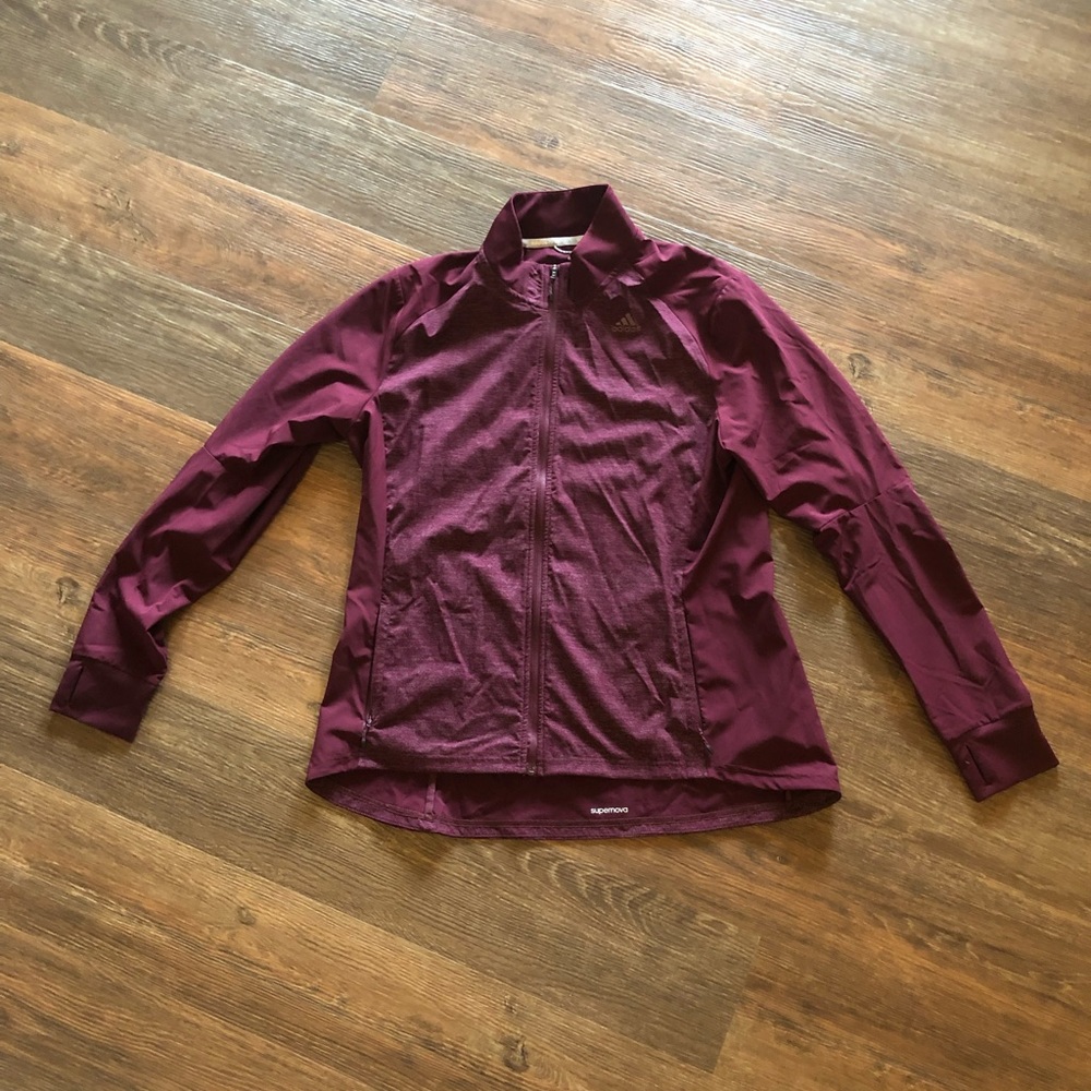Womens adidas zip up running jacket